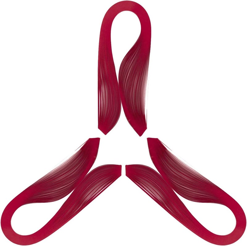 silllule 360Pcs Paper Quilling Strips 3mm (1/8inch) Width 54cm (21inch) Length Strips Quilling Art Paper, Single Color Quilling Strips Paper for Art,Parper Craft Decorating,Paper Hand Craft (Red) - Image 1